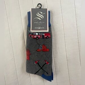 Socksmith Gray Firefighter Men's Socks